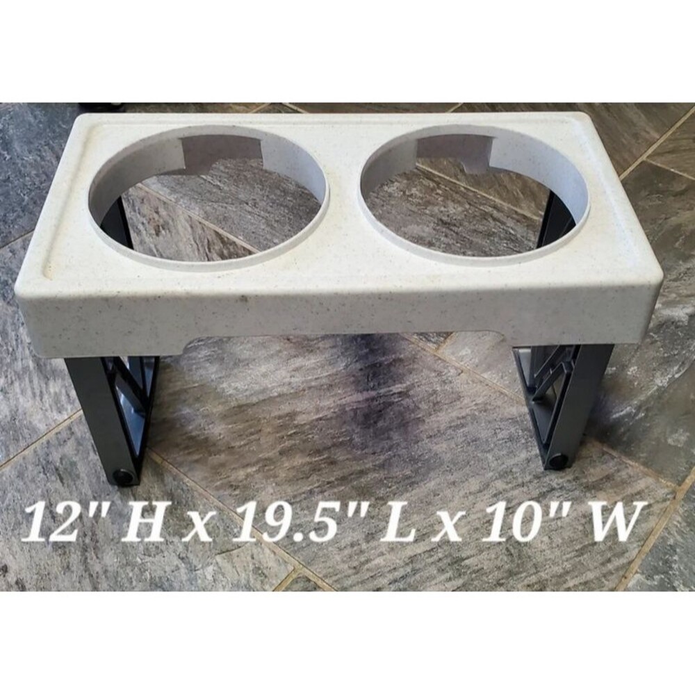 Plastic Raised Dog Food/Water Dish